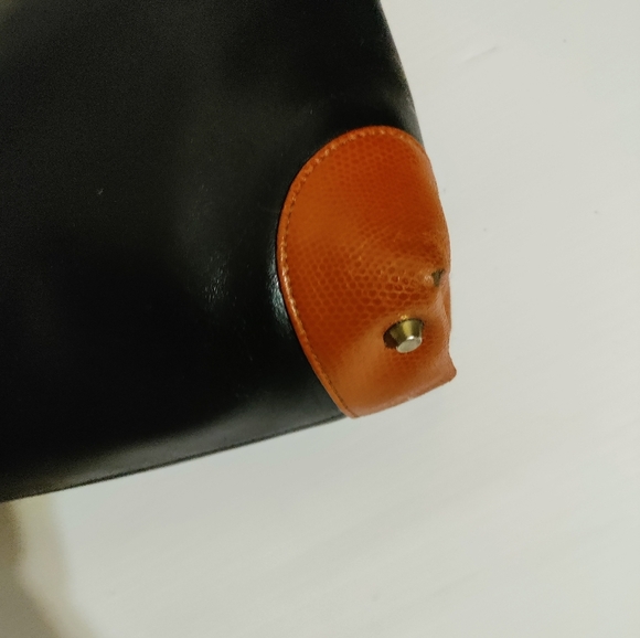 Vintage  Givenchy Black Leather Shoulder Purse - Picture 11 of 16